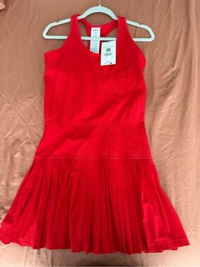 wilson red tennis dress Infrared Tour Perforated Dress
